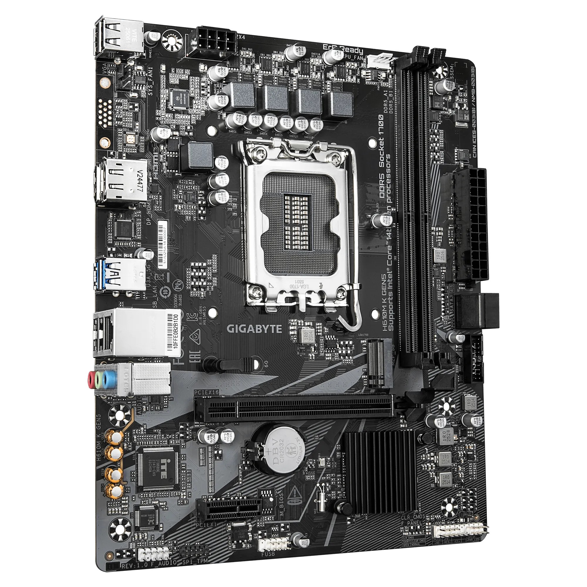 Motherboard Gigabyte H610M intel LGA1700 DDR5 mATX